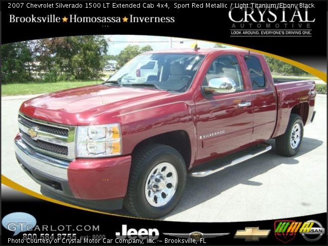 2007 Chevrolet Silverado 1500 LT Extended Cab 4x4 in Sport Red Metallic