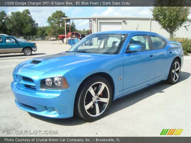 B5 Blue Pearl 2008 Dodge Charger Srt 8 Super Bee Dark Slate Gray