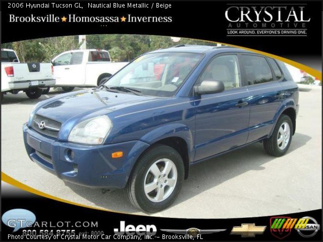 2006 Hyundai Tucson GL in Nautical Blue Metallic