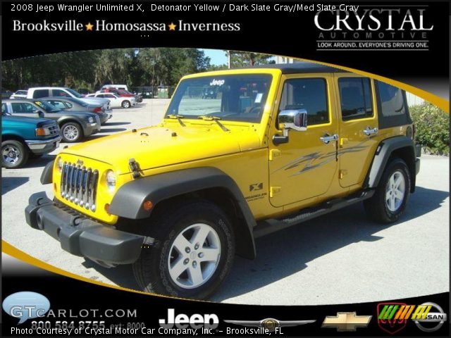 2008 Jeep Wrangler Unlimited X in Detonator Yellow