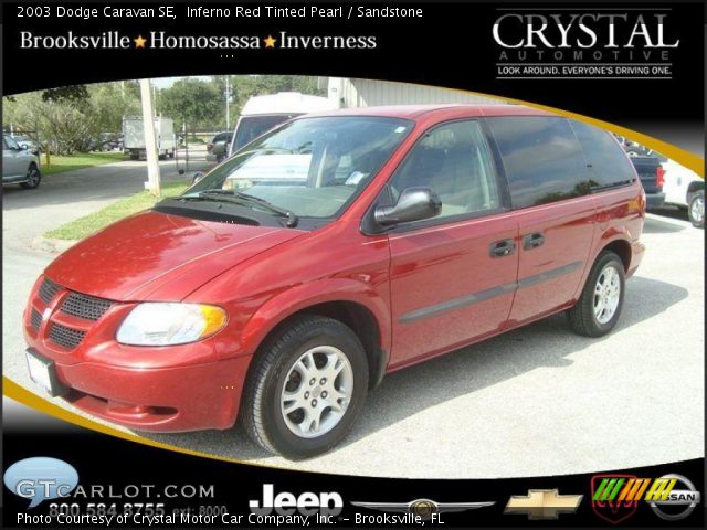 2003 Dodge Caravan SE in Inferno Red Tinted Pearl