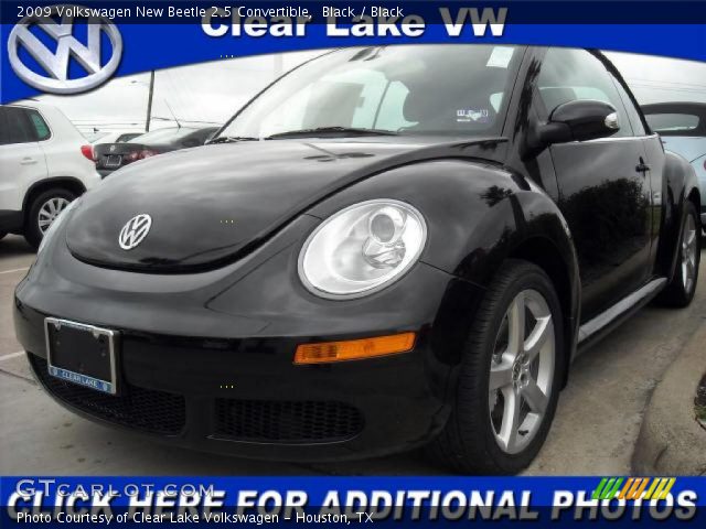 2009 Volkswagen New Beetle 2.5 Convertible in Black