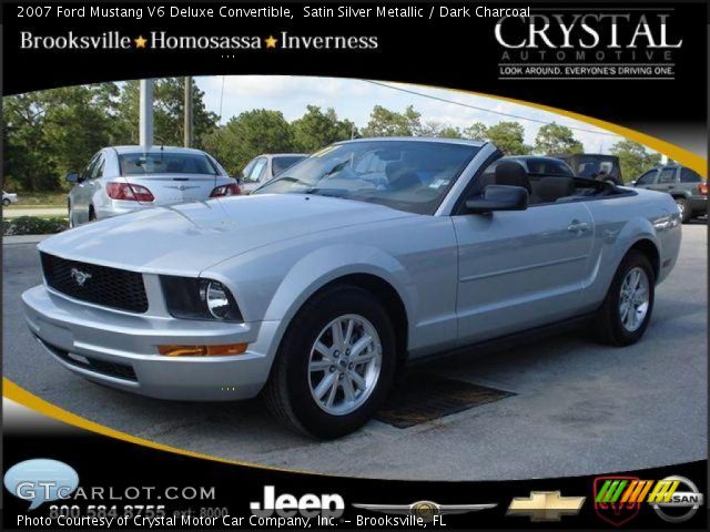 2007 Ford Mustang V6 Deluxe Convertible in Satin Silver Metallic