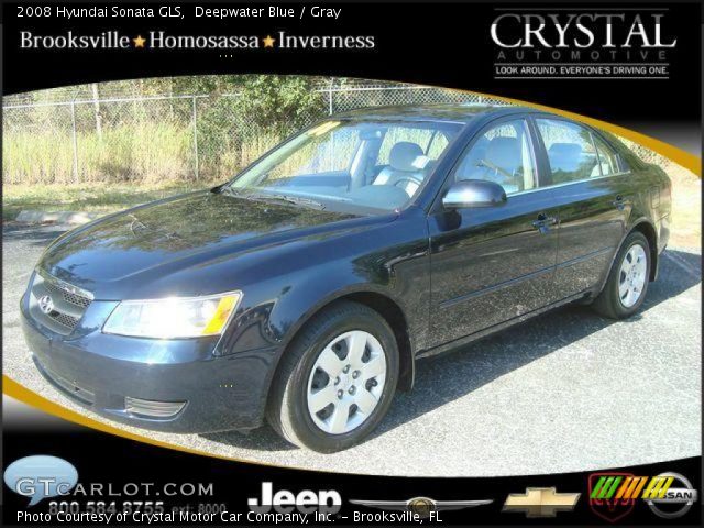 2008 Hyundai Sonata GLS in Deepwater Blue