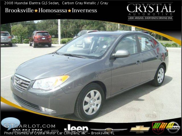 2008 Hyundai Elantra GLS Sedan in Carbon Gray Metallic