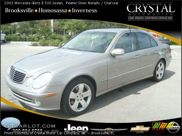 2003 Mercedes-Benz E 500 Sedan in Pewter Silver Metallic