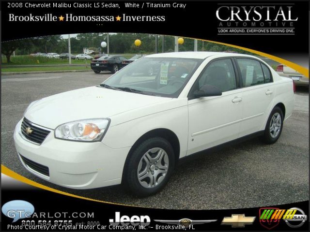 2008 Chevrolet Malibu Classic LS Sedan in White