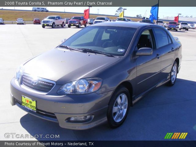 2008 Toyota Corolla S in Phantom Gray Pearl