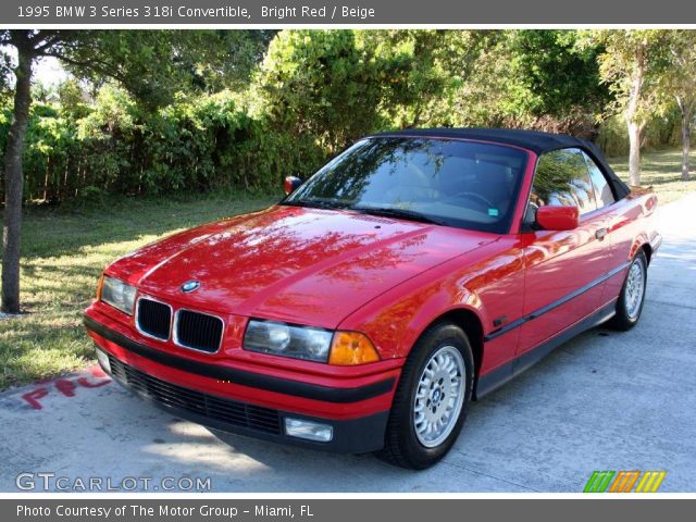 1995 BMW 3 Series 318i Convertible in Bright Red