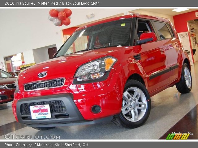 2010 Kia Soul + in Molten Red