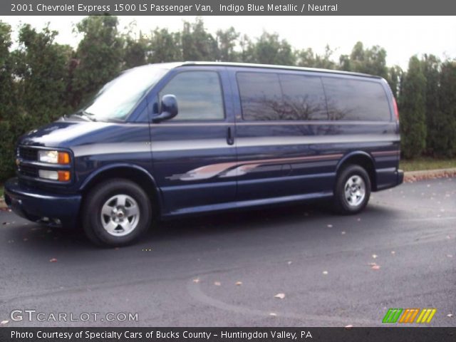 2001 Chevrolet Express 1500 LS Passenger Van in Indigo Blue Metallic