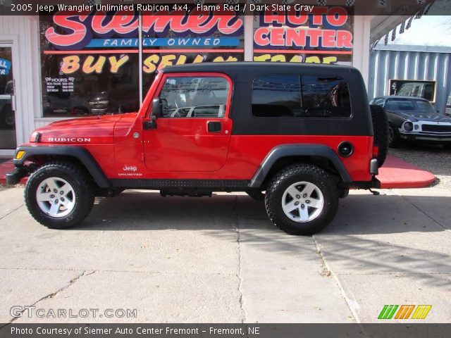 2005 Jeep Wrangler Unlimited Rubicon 4x4 in Flame Red