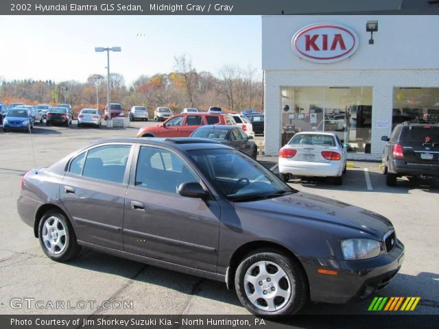 2002 Hyundai Elantra GLS Sedan in Midnight Gray