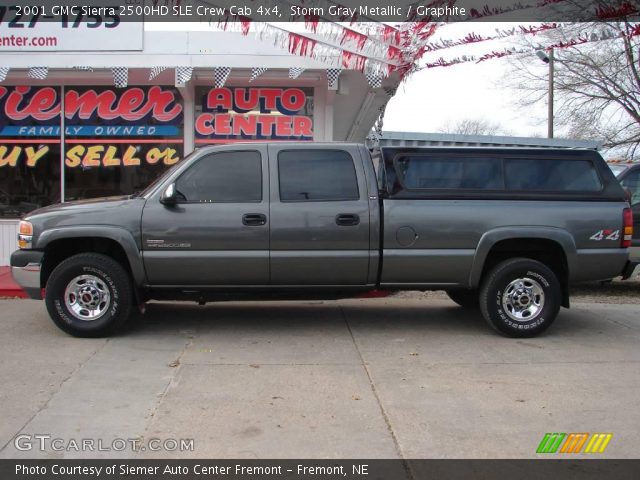 2001 GMC Sierra 2500HD SLE Crew Cab 4x4 in Storm Gray Metallic