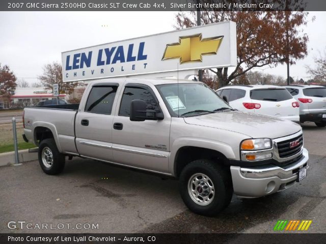 2007 GMC Sierra 2500HD Classic SLT Crew Cab 4x4 in Silver Birch Metallic