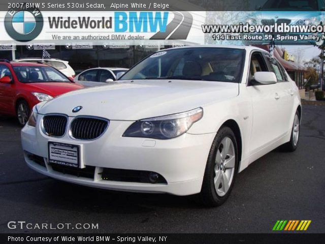 2007 BMW 5 Series 530xi Sedan in Alpine White