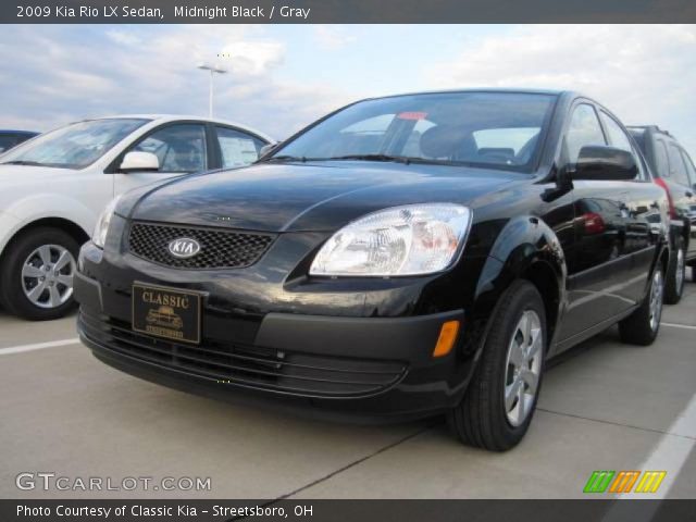 2009 Kia Rio LX Sedan in Midnight Black
