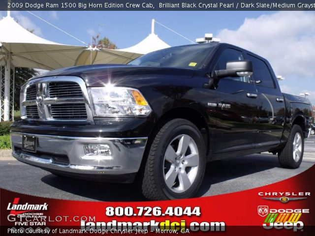 2009 Dodge Ram 1500 Big Horn Edition Crew Cab in Brilliant Black Crystal Pearl