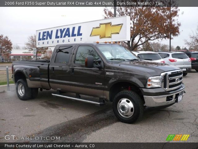 2006 Ford F350 Super Duty Lariat FX4 Crew Cab 4x4 Dually in Dark Stone Metallic