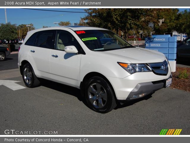 2008 Acura MDX Sport in Aspen White Pearl