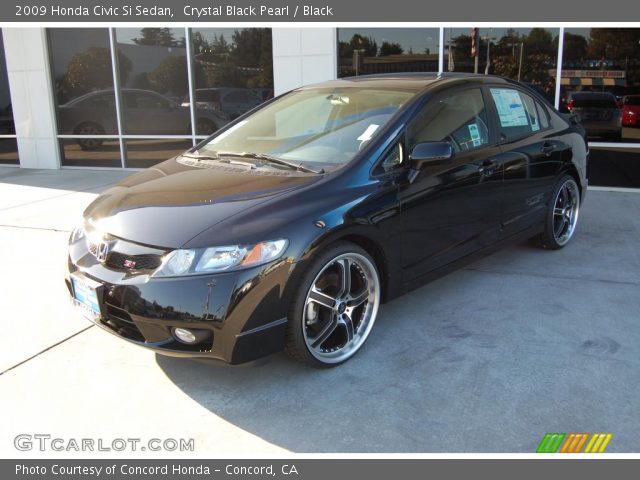 2009 Honda civic si black #3