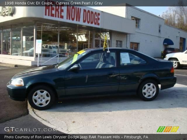 1998 Honda Civic EX Coupe in Cypress Green Pearl