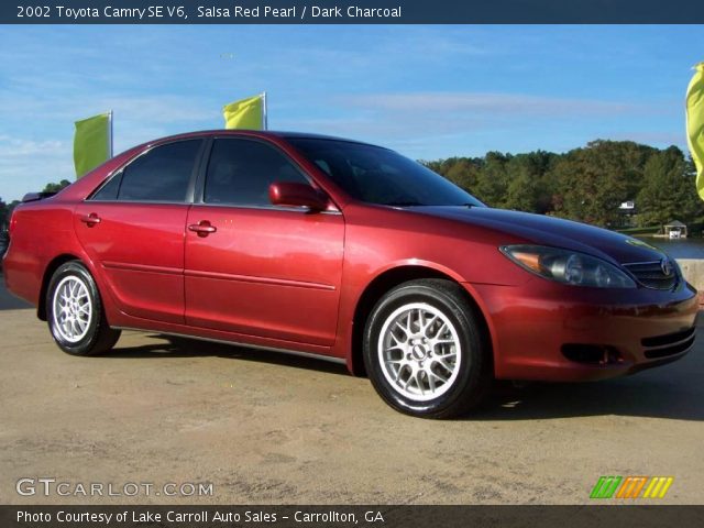 2002 Toyota Camry SE V6 in Salsa Red Pearl