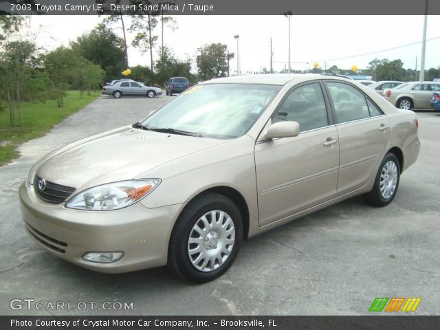2003 Toyota Camry LE in Desert Sand Mica