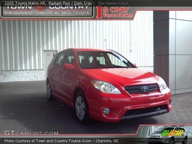 2005 Toyota Matrix XR in Radiant Red