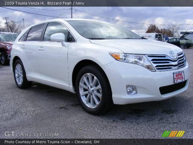 2009 Toyota Venza I4 in Blizzard Pearl