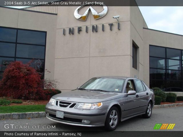 2004 Saab 9-5 Arc Sedan in Steel Gray Metallic