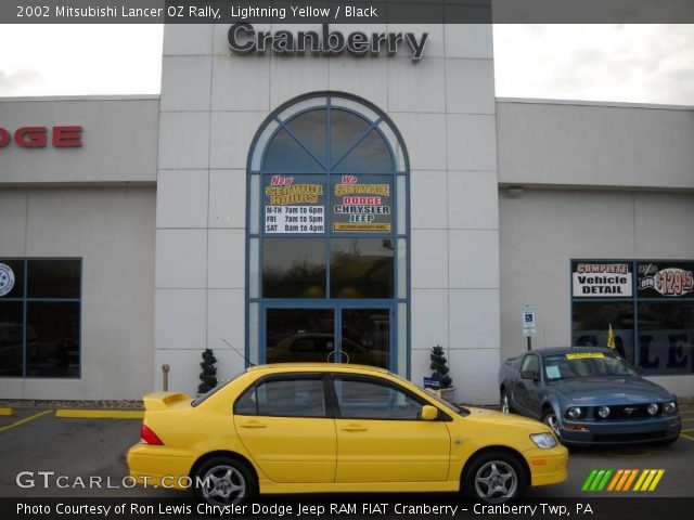 2002 Mitsubishi Lancer OZ Rally in Lightning Yellow