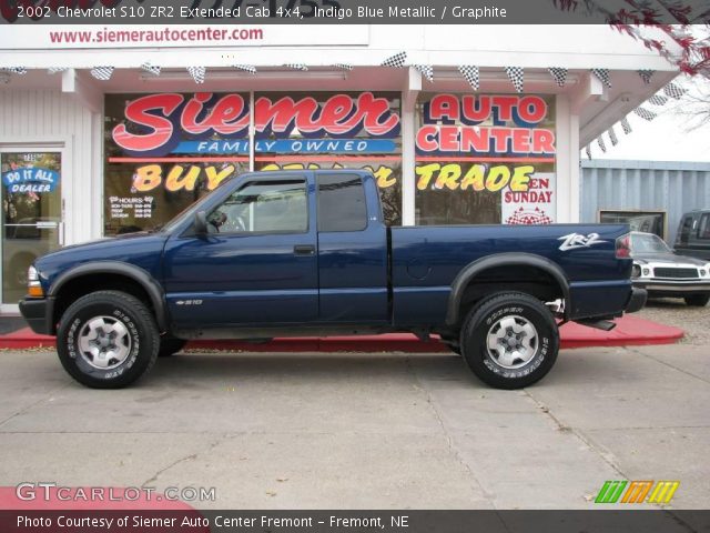 2002 Chevrolet S10 ZR2 Extended Cab 4x4 in Indigo Blue Metallic