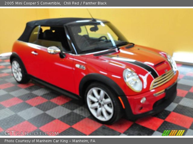 2005 Mini Cooper S Convertible in Chili Red