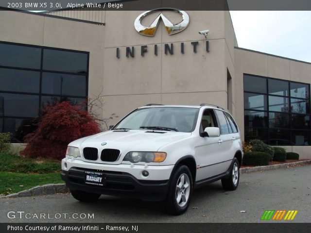 2003 BMW X5 3.0i in Alpine White