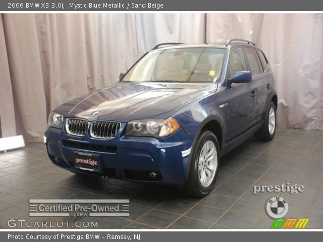 2006 BMW X3 3.0i in Mystic Blue Metallic