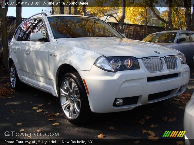 2007 BMW X3 3.0si in Alpine White