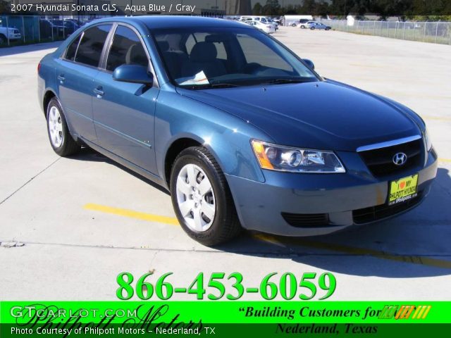 2007 Hyundai Sonata GLS in Aqua Blue