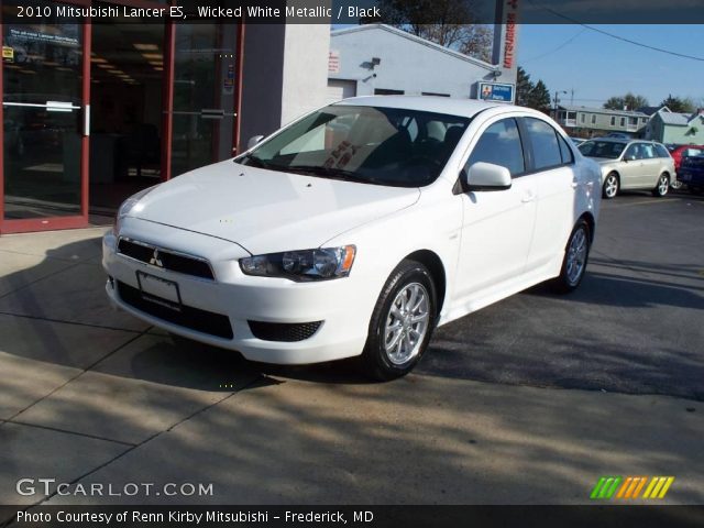 2010 Mitsubishi Lancer ES in Wicked White Metallic