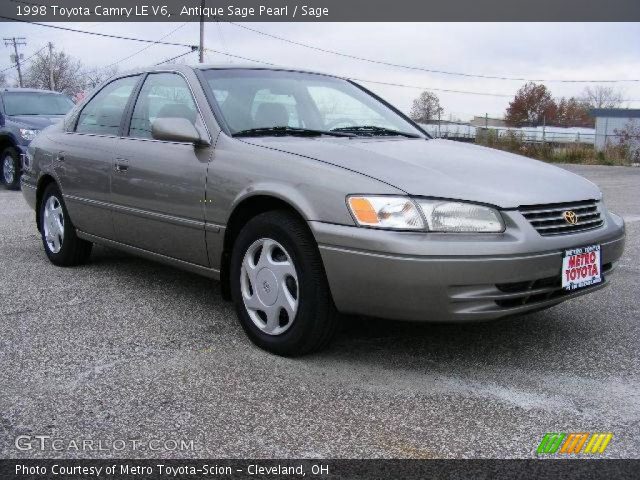 1998 Toyota Camry LE V6 in Antique Sage Pearl