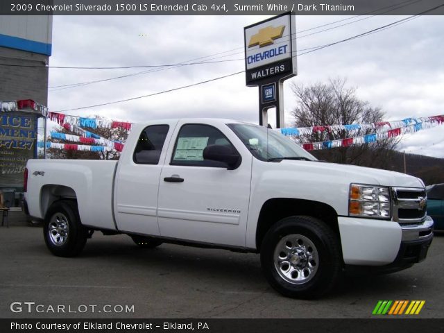 2009 Chevrolet Silverado 1500 LS Extended Cab 4x4 in Summit White