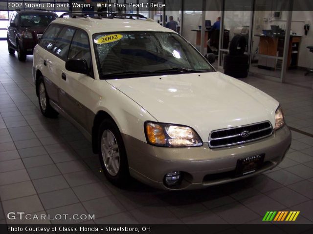 2002 Subaru Outback Wagon in White Frost Pearl