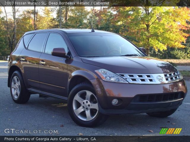 2003 Nissan Murano SL in Deep Bordeaux Metallic
