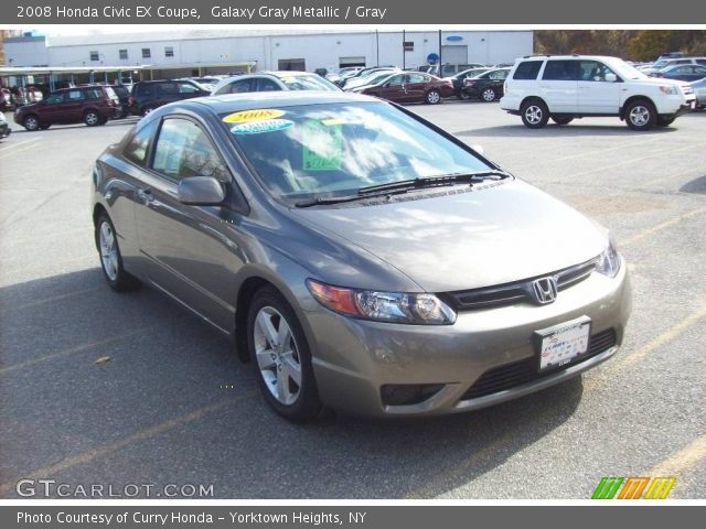 2008 Honda Civic EX Coupe in Galaxy Gray Metallic