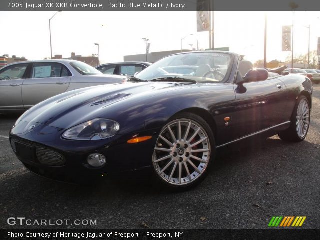 2005 Jaguar XK XKR Convertible in Pacific Blue Metallic