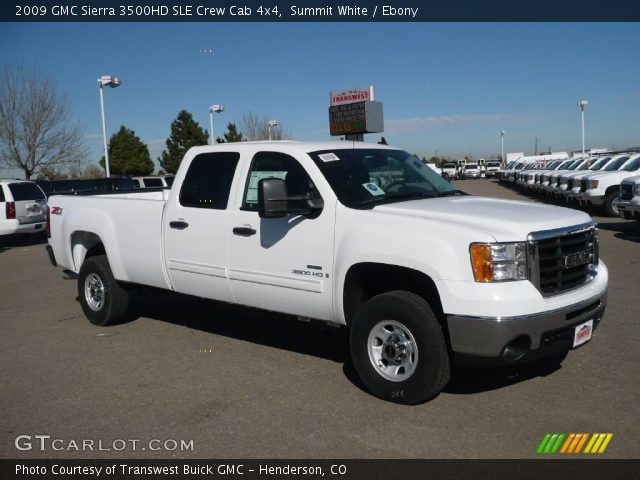 2009 GMC Sierra 3500HD SLE Crew Cab 4x4 in Summit White