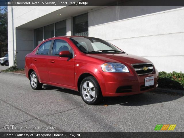2007 Chevrolet Aveo LS Sedan in Sport Red