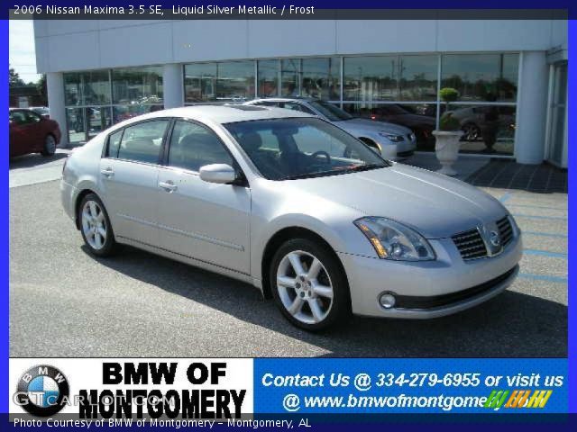 2006 Nissan Maxima 3.5 SE in Liquid Silver Metallic