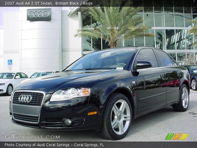 2007 Audi A4 2.0T Sedan in Brilliant Black
