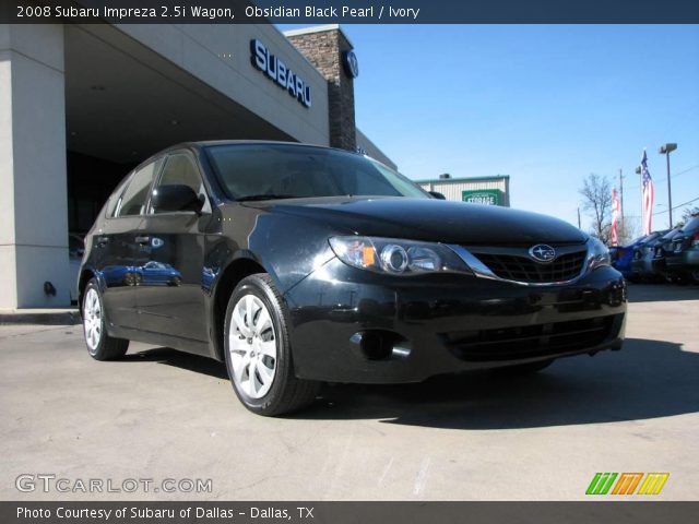 2008 Subaru Impreza 2.5i Wagon in Obsidian Black Pearl